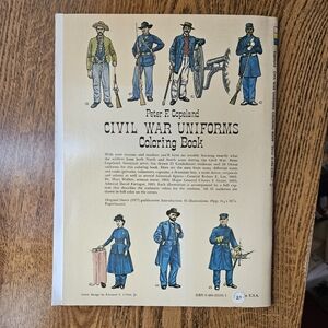 Civil War Uniforms Coloring Book, Peter Copeland, 1977, vintage
